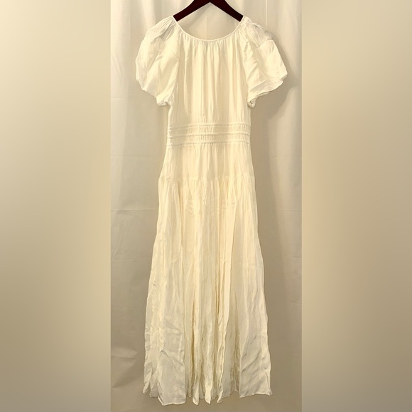 J. Crew Cream Puff-Sleeve Maxi Dress - Picture 3 of 3